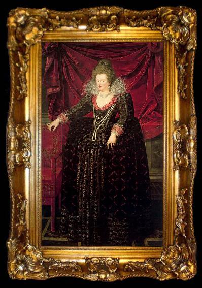 framed  Frans Pourbus Portrait of Maria de